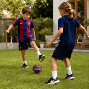 Piłka Nożna do Gry FC Barcelona Rozmiar 2 do Nogi dla Fana Kibica Klubu FCB